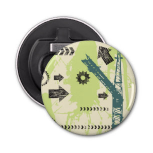 Abstracte hi-tech achtergrond button flesopener