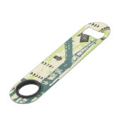 Abstracte hi-tech achtergrond speed flessenopener (Voorkant Gekanteld)