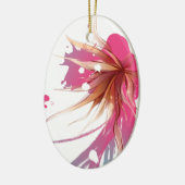 Abstracte Hibiscus Flower Keramisch Ornament (Links)
