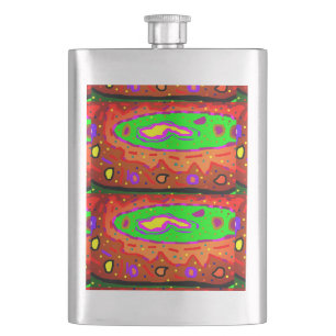 ABSTRACTE HIPPY ART RETRO FLACON