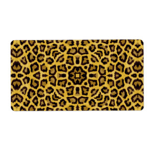 Abstracte Hipster Cheetah Animal Print Etiket