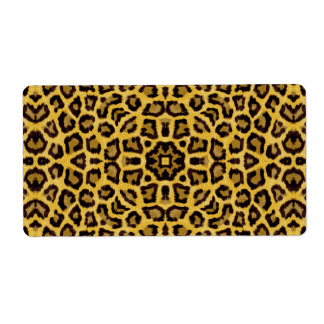 Abstracte Hipster Cheetah Dierenprint Etiket