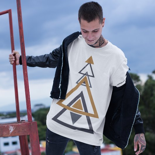 Abstracte Hipster T-shirt