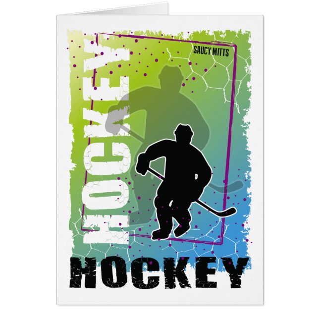 Abstracte Hockey Player (mannelijk) (Voorkant)