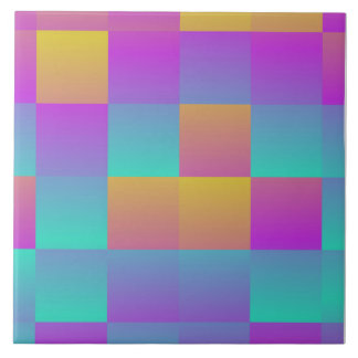 Abstracte holografische kleurige verloopkleuren tegeltje