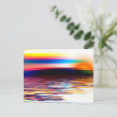 Abstracte horizon briefkaart (Staand voorkant)