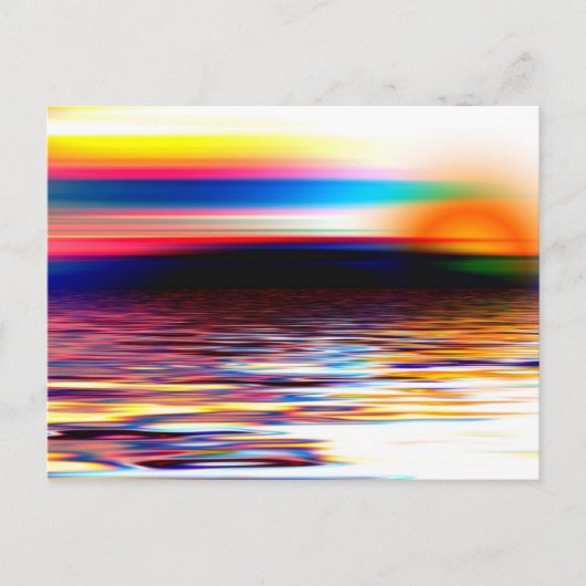 Abstracte horizon briefkaart (Voorkant)