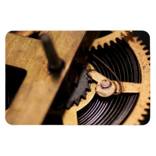 Abstracte horloge Mechanics Magneet