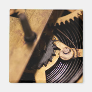 Abstracte horlogemechanica magneet