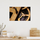 Abstracte horlogemechanica poster (Keuken)