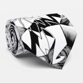 Abstracte horror Comic Art Stropdas (Opgerold)