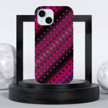 Abstracte Hot Pink Pattern iPhone / iPad case