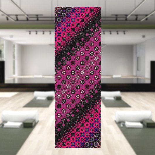 Abstracte Hot Pink Pattern Yoga Mat