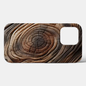 Abstracte houten kunstontwerptextuur Case-Mate iPhone case (Achterkant (horizontaal))