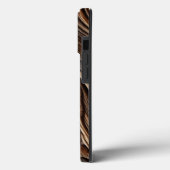 Abstracte houten kunstontwerptextuur Case-Mate iPhone case (Achterkant / Links)