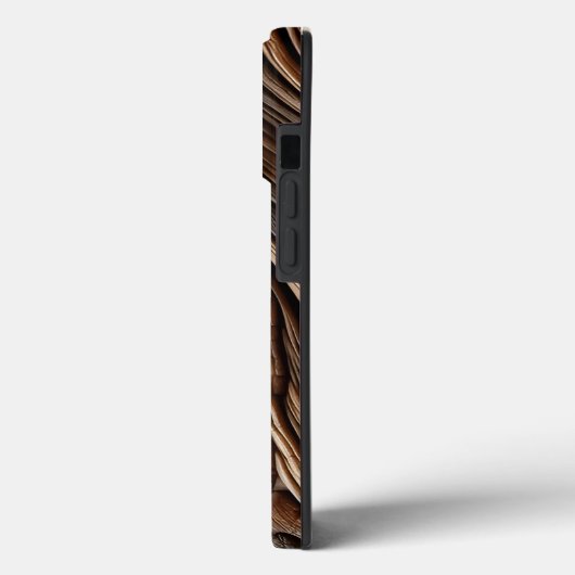 Abstracte houten kunstontwerptextuur Case-Mate iPhone case (Achterkant / Links)
