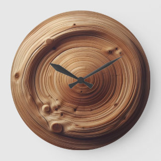 Abstracte houten kunstontwerptextuur grote klok