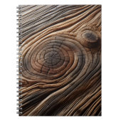 Abstracte houten kunstontwerptextuur notitieboek (Voorkant)