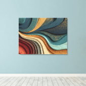 Abstracte houtstructuur canvas kunst (Insitu (Houten vloer))