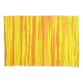 Abstracte houtstructuur oranje en geel kussensloop (Voorkant)