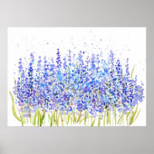 abstracte hyacinth waterverf 2023 poster (Voorkant)