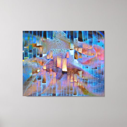 Abstracte id885 van de huurverbindingen canvas afdruk (Voorkant)