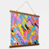 Abstracte illustratie hangend wandkleed (Gebogen)