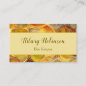 Abstracte imker van Honeycomb Visitekaartje (Voorkant)