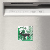 Abstracte Impala Magnet Magneet (Insitu (Vaatwasser))