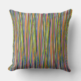 Abstracte Indiase Boho-lijnpatroon Kussen