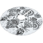 Abstracte inheemse Indische stam Kerstboom Rok (Gekanteld)