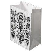 Abstracte inheemse Indische stam Medium Cadeauzakje (Voorkant Gekanteld)