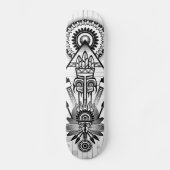 Abstracte inheemse Indische stam Skateboard (Voorkant)