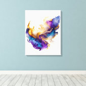 Abstracte inkt canvas afdruk (Insitu (Houten vloer))