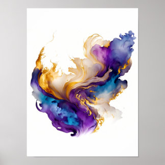 Abstracte inkt poster