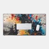 Abstracte inktverf bureaumat (Keyboard & Muis)