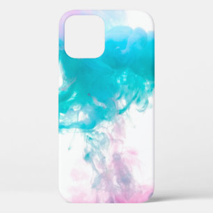 Abstracte inktwaterkleuren iPhone 12 hoesje
