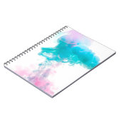 Abstracte inktwaterkleuren notitieboek (Linkerzijde)