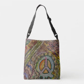 Abstracte Inner Peace Crossbody Bag Tas (Achterkant)