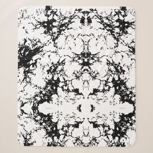 Abstracte Intsplatter Sherpa Deken (Voorkant)