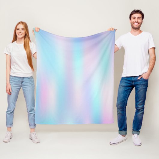 Abstracte Iridescent Achtergrond pasteelkleuren Fleece Deken (In situ)