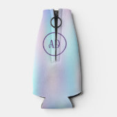 Abstracte Iridescent Achtergrond pasteelkleuren Flesjeskoeler (Achterkant)