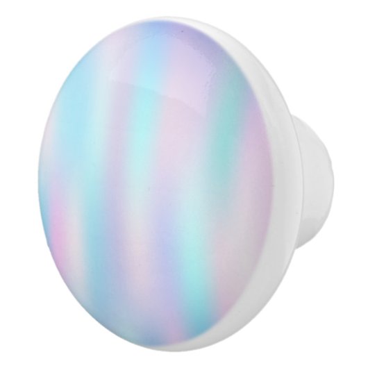 Abstracte Iridescent Achtergrond pasteelkleuren Keramische Knop (Rechts)