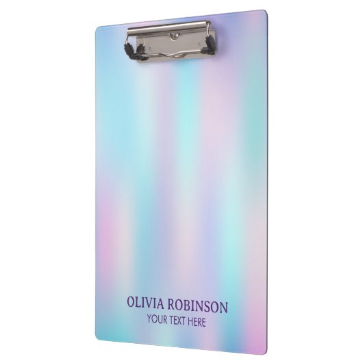 Abstracte Iridescent Achtergrond pasteelkleuren Klembord (Links)