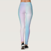 Abstracte Iridescent Achtergrond pasteelkleuren Leggings (Achterkant)
