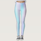 Abstracte Iridescent Achtergrond pasteelkleuren Leggings (Voorkant)