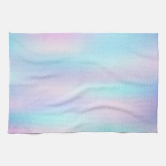 Abstracte Iridescent Achtergrond pasteelkleuren Theedoek (Horizontaal)