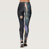 Abstracte iriserende kunst Leggings (Achterkant)