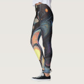 Abstracte iriserende kunst Leggings (Links)
