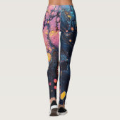 Abstracte iriserende kunst Leggings (Achterkant)